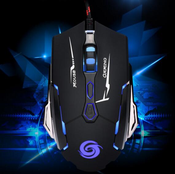 Super cool 4000DPI 7 keys usb wired gaming mouse